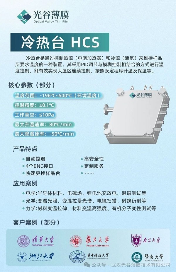 光谷薄膜冷熱臺(tái) HCS